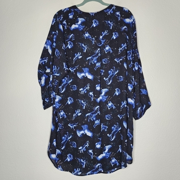 Torrid Black Harry Potter Patronus Blouse 4X - Picture 5 of 8
